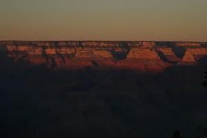 Sunset from the Lookout Studio on the South Rim.  