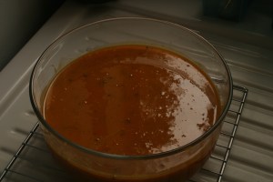 The resulting soup - my version of Madison's winter squash soup.  It was so incredibly delicious!