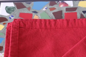 Houseproud project - luncheon napkins close up