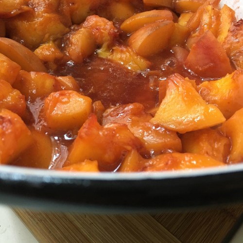 Houseproud peach sorta-jam cooked down close up IMG_2586